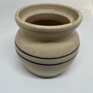 Marshaltown pottery signed E.j. Humphries crock